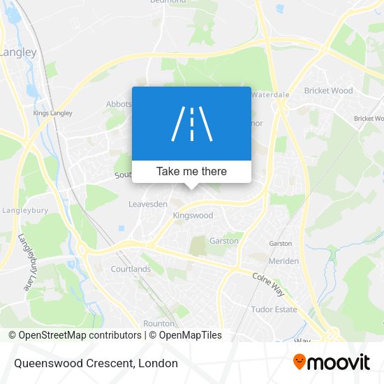 Queenswood Crescent map