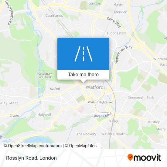 Rosslyn Road map