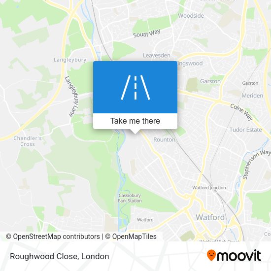 Roughwood Close map