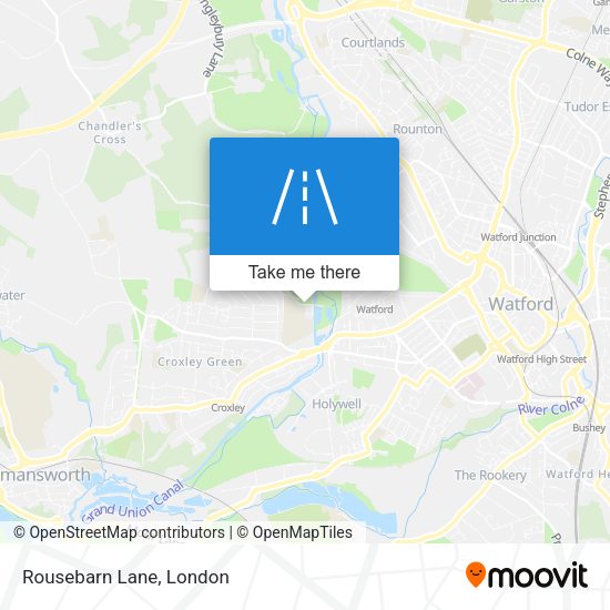 Rousebarn Lane map