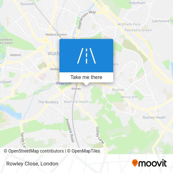 Rowley Close map