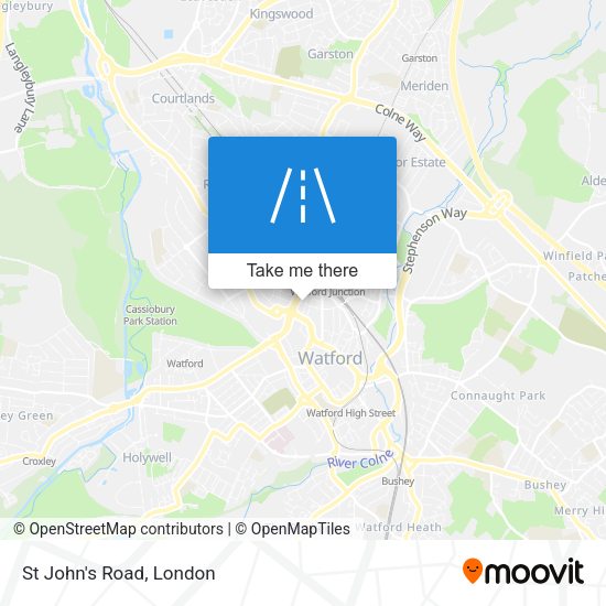St John's Road map