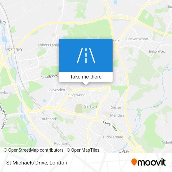 St Michaels Drive map