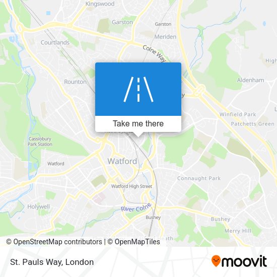 St. Pauls Way map