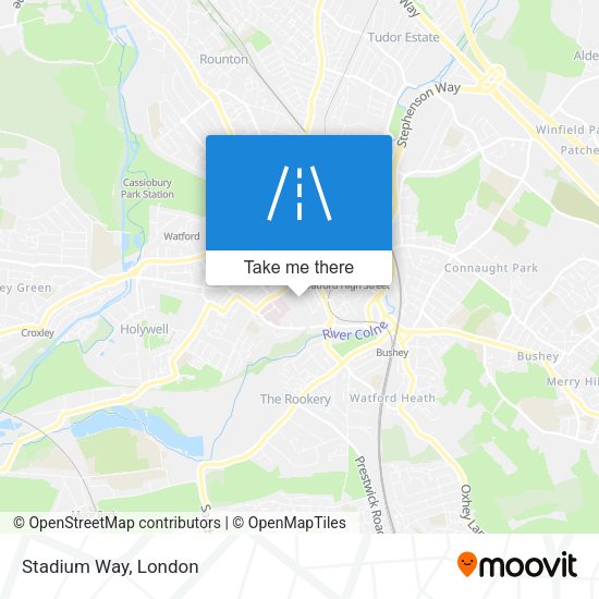 Stadium Way map
