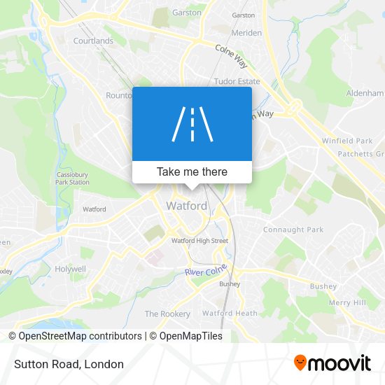 Sutton Road map
