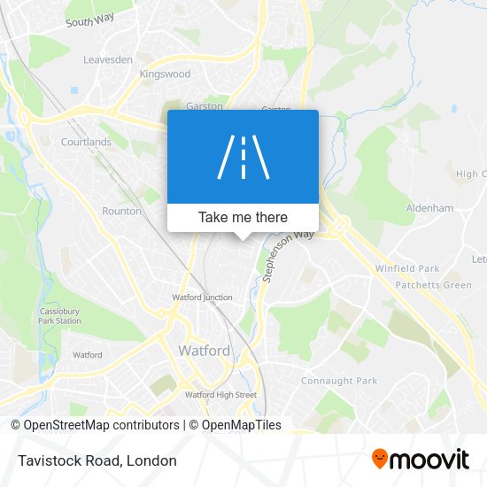 Tavistock Road map