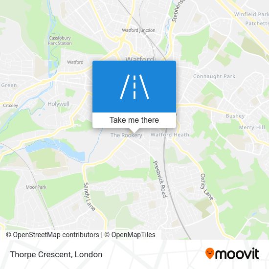 Thorpe Crescent map
