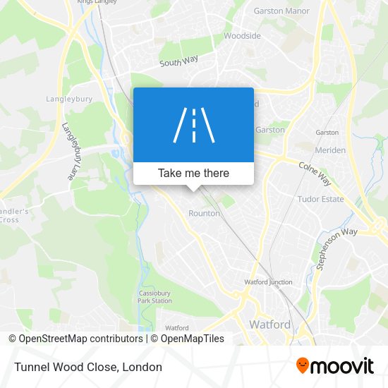 Tunnel Wood Close map