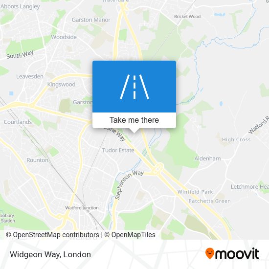 Widgeon Way map