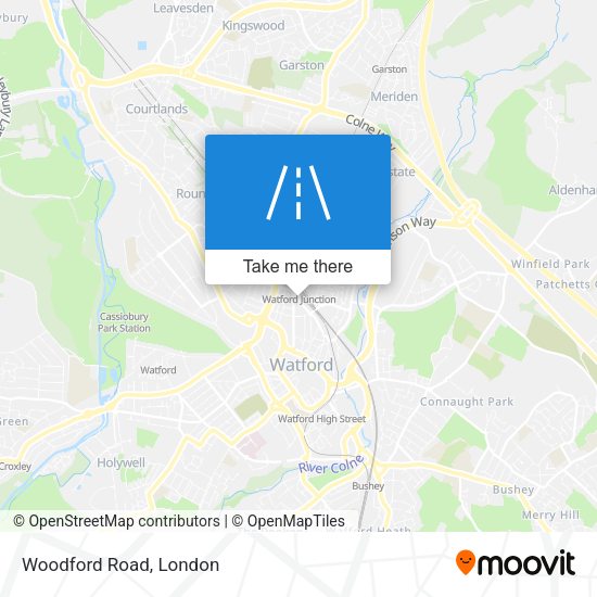 Woodford Road map