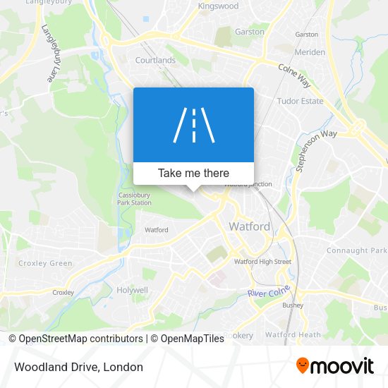Woodland Drive map