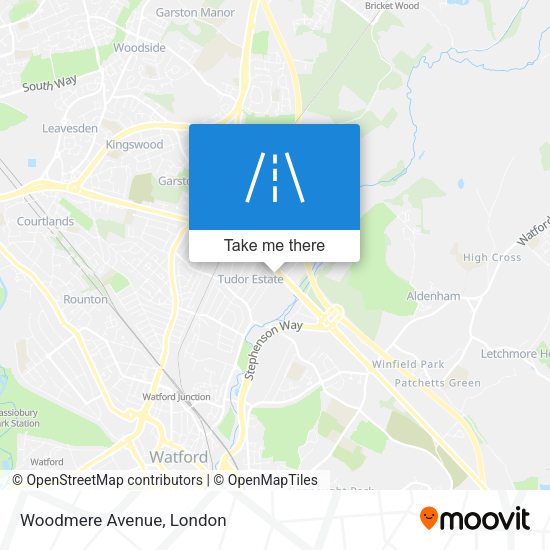 Woodmere Avenue map