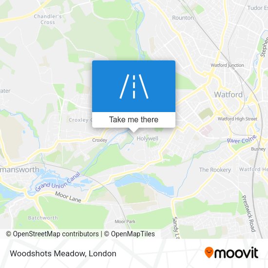 Woodshots Meadow map