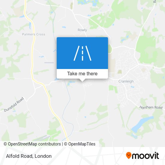 Alfold Road map