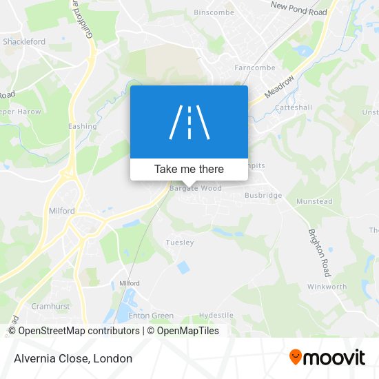Alvernia Close map
