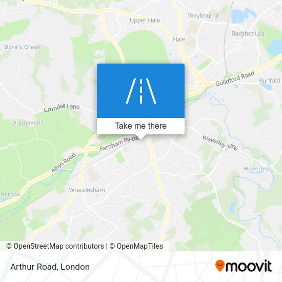 Arthur Road map