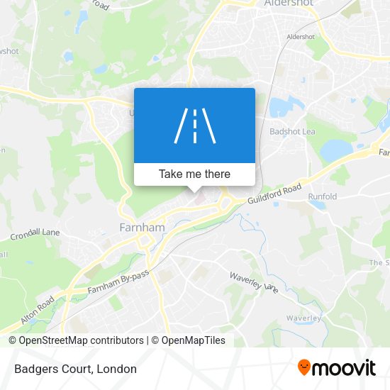 Badgers Court map