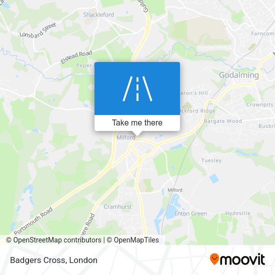 Badgers Cross map