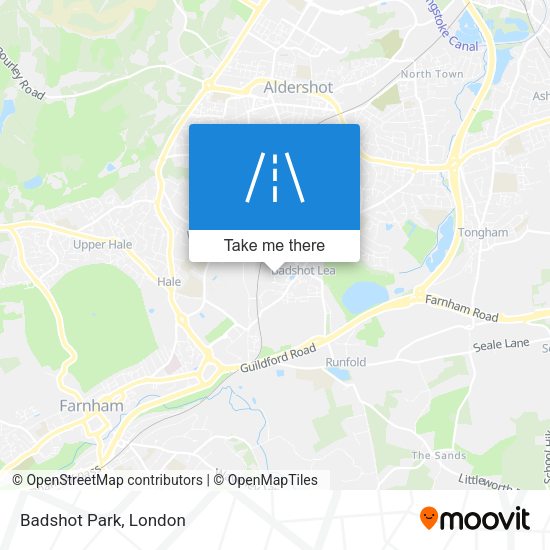 Badshot Park map