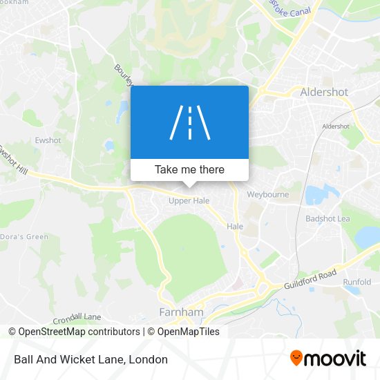 Ball And Wicket Lane map