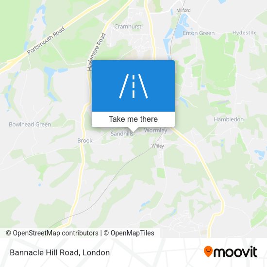 Bannacle Hill Road map