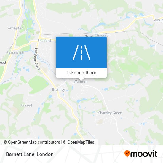 Barnett Lane map