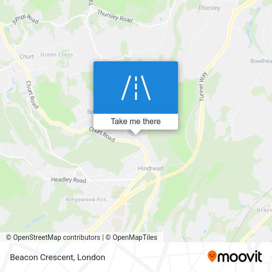 Beacon Crescent map