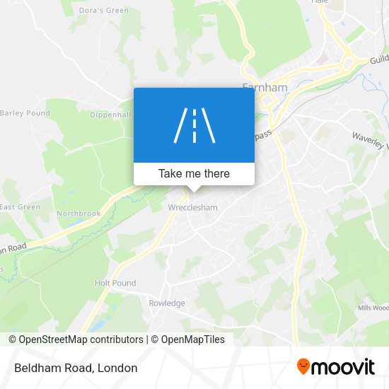 Beldham Road map