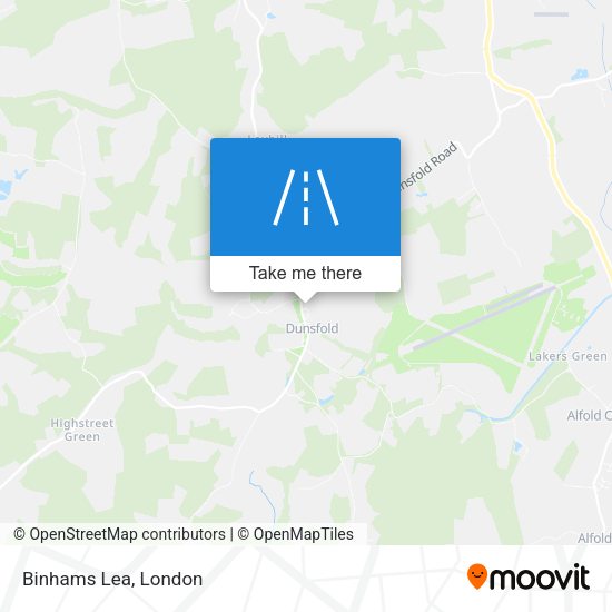 Binhams Lea map