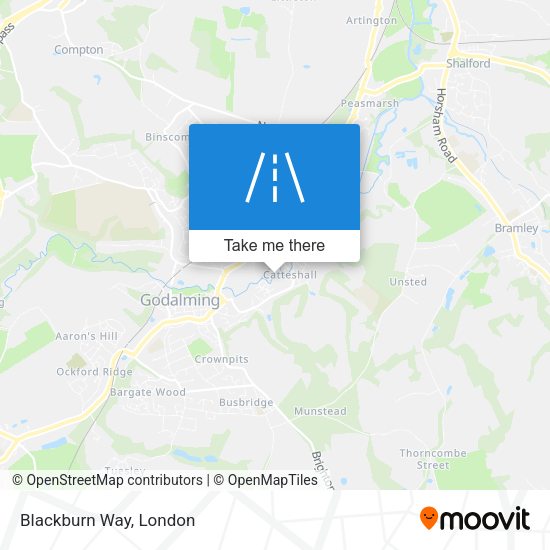 Blackburn Way map