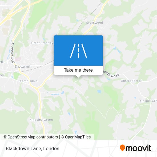 Blackdown Lane map