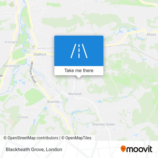 Blackheath Grove map