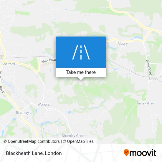 Blackheath Lane map