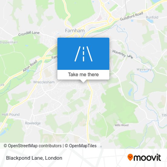Blackpond Lane map