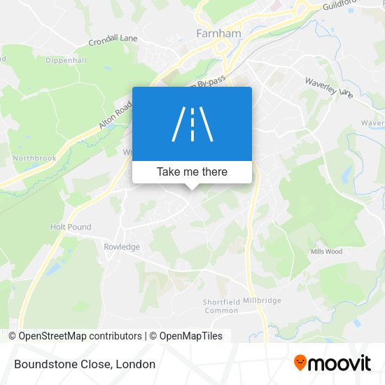 Boundstone Close map