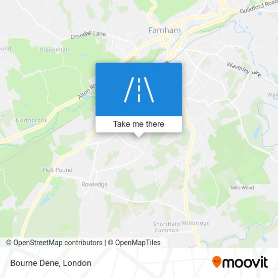Bourne Dene map