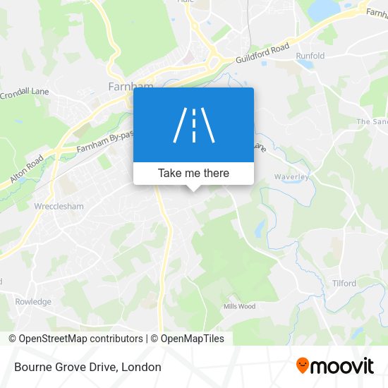 Bourne Grove Drive map