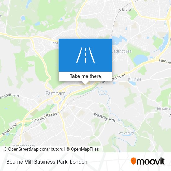 Bourne Mill Business Park map