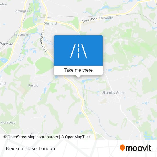 Bracken Close map