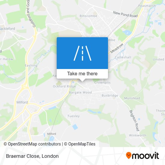 Braemar Close map