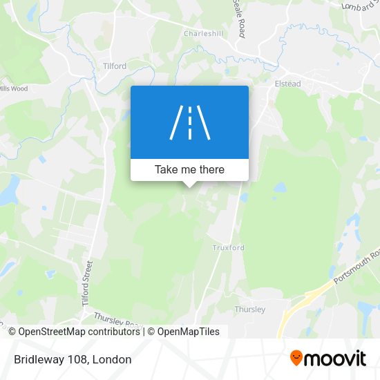 Bridleway 108 map
