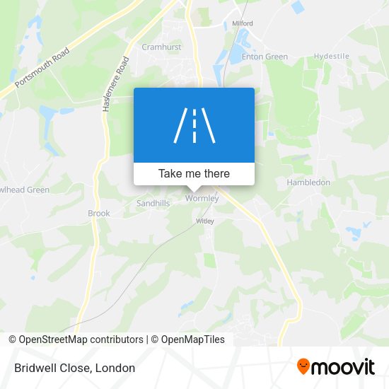 Bridwell Close map