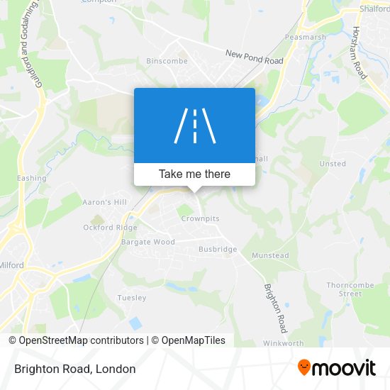 Brighton Road map