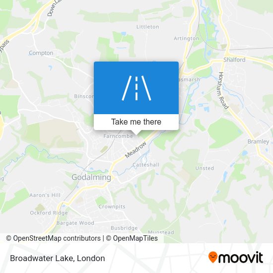 Broadwater Lake map