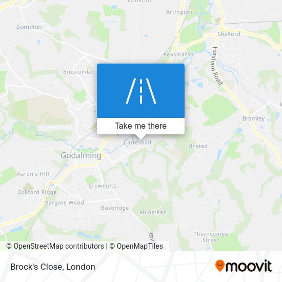 Brock's Close map