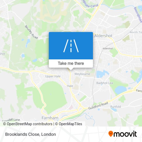 Brooklands Close map