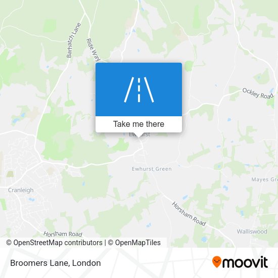 Broomers Lane map