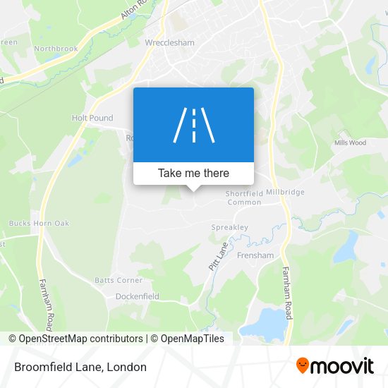 Broomfield Lane map
