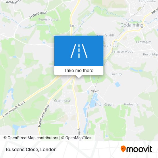 Busdens Close map